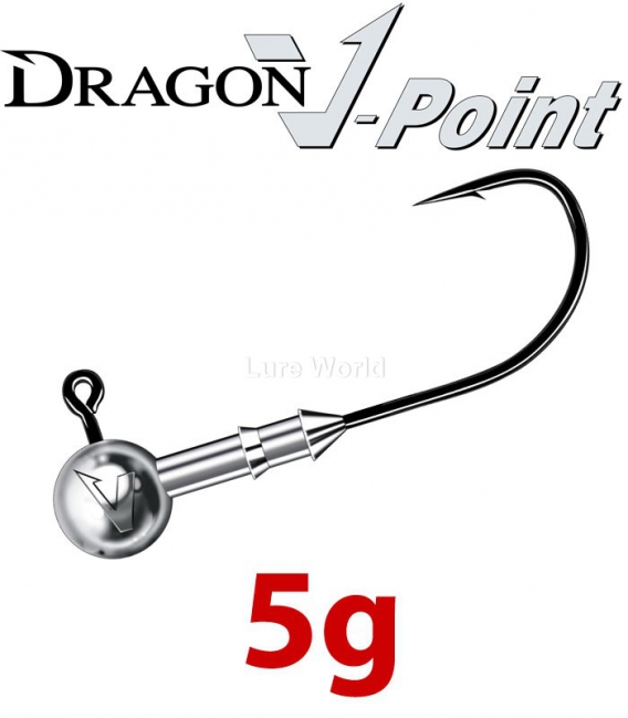 Dragon V-Point Speed Jig Head 5g (3 pcs) - hook sizes 1/0-6/0