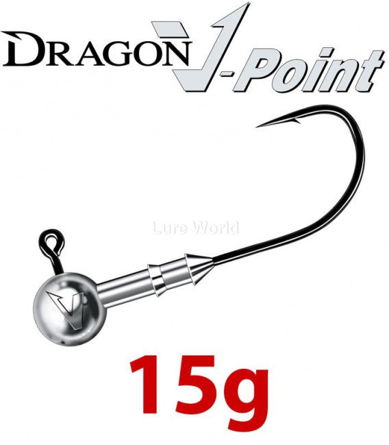 Dragon V-Point Speed Jig Head 15g (3 pcs) - hook sizes 1/0-6/0