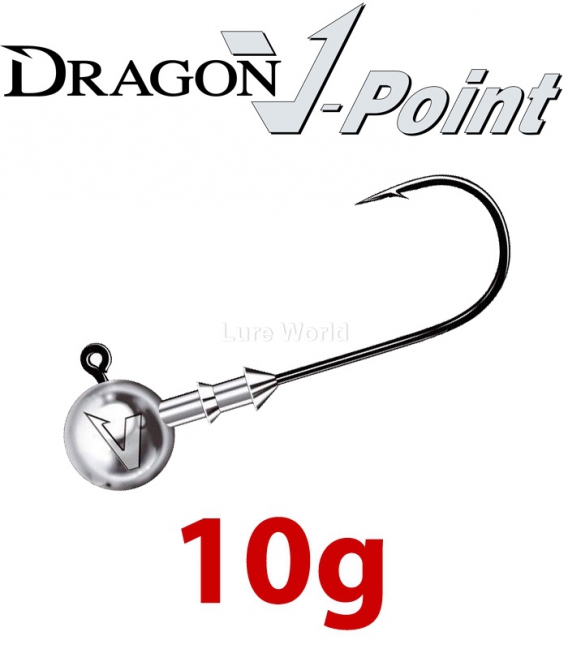 Dragon V-Point Classic Jig Head 10g (5 pcs) - hook sizes 1/0-6/0