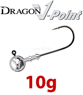 Dragon V-Point Eagle Jig Head 10g (5 pcs) - hook sizes 1/0-6/0
