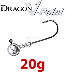 Dragon V-Point Classic Jig Head 20g (5 pcs) - hook sizes 1/0-6/0