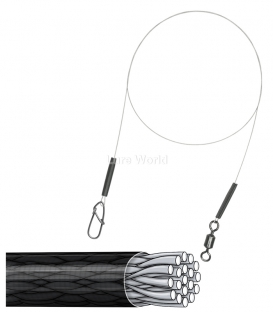 12kg Ultralight Wire Trace - A.F.W. Surflon 1x19 Coated - 40cm