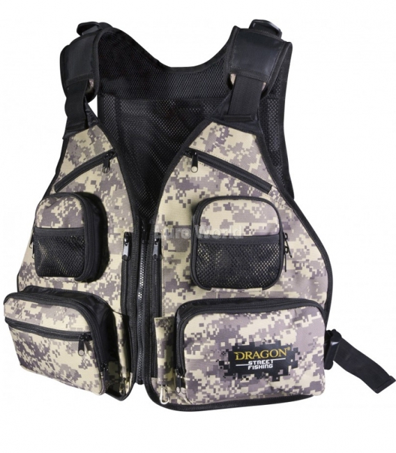 Lure Fishing Vest Dragon Street Fishing Techpack