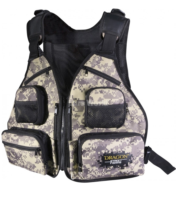 Lure Fishing Vest Dragon Street Fishing Techpack - Lure World