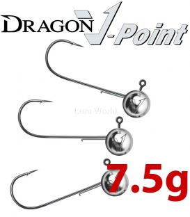 Dragon V-Point Aggressor Jig Head 7.5g (3 pcs) - hook sizes 1/0-6/0