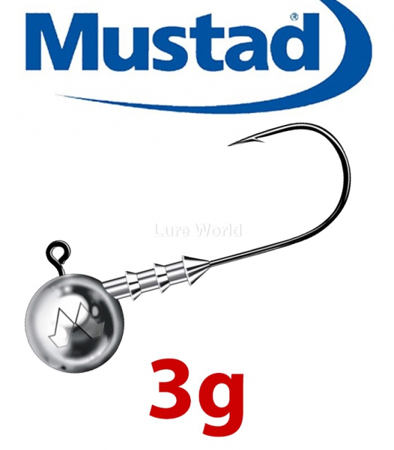 Mustad Classic Jig Head 3g (3 pcs) - hook sizes 1-6/0