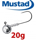 Mustad Classic Jig Head 20g (3 pcs) - hook sizes 1-6/0