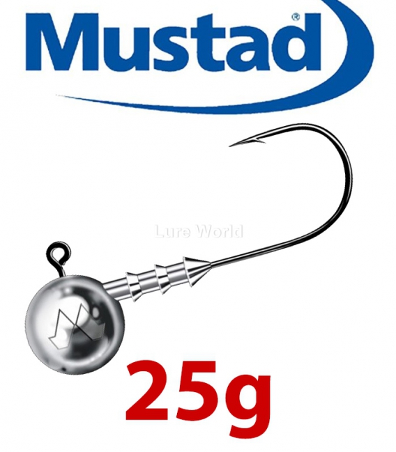 Mustad Classic Jig Head 25g (3 pcs) - hook sizes 1-6/0
